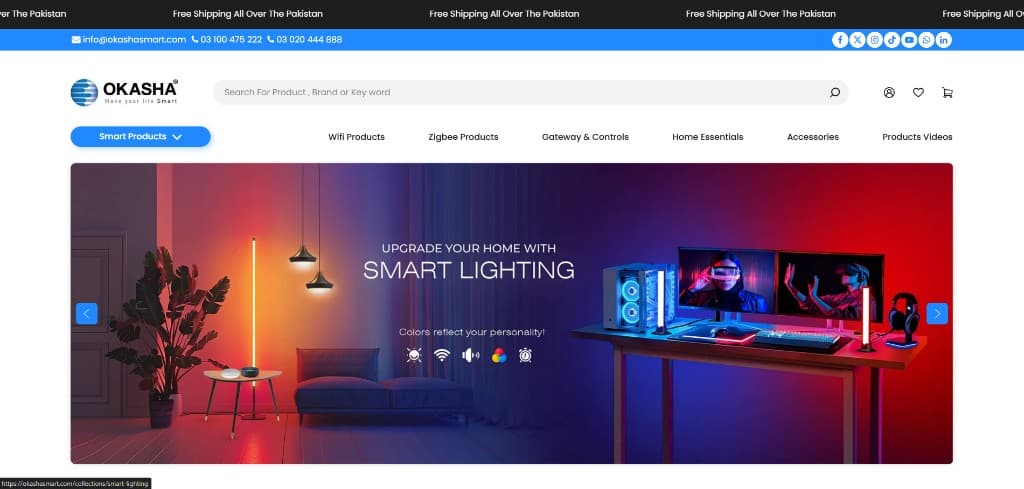 Okasha Smart: Shopify E-Commerce Platform