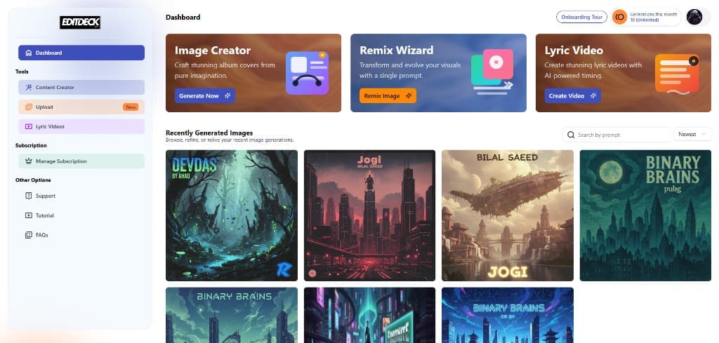 EditDeck Pro: AI Creative Platform