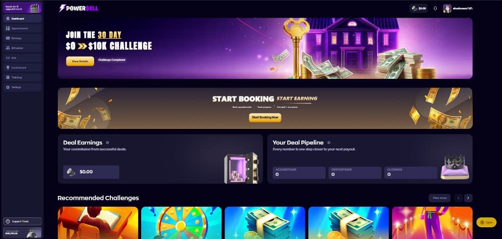 PowerSell: Gamified Real Estate Lead Platform