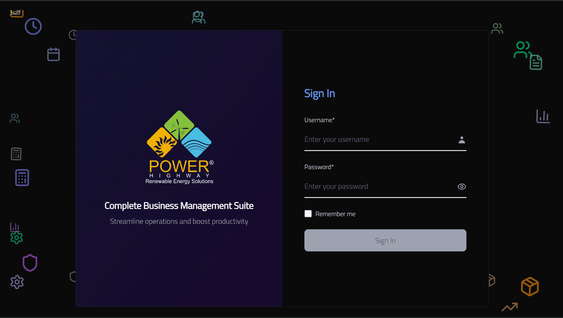 Power Highway Portal screenshot
